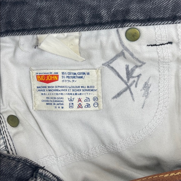 Big John Studded Black Straight Leg Jeans - Picture 4 of 5